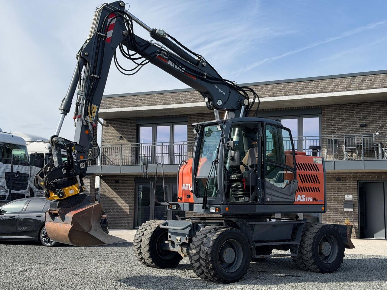 Atlas 175 W SR Mobilbagger Engcon OQ65 Oilquick. - Ekskavator roda: gambar 2 Atlas 175 W SR Mobilbagger Engcon OQ65 Oilquick. - Ekskavator roda: gambar 2