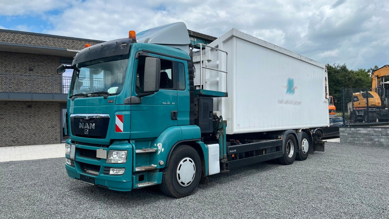 MAN TGS 26.360 Müllwagen Glas Kran Kipper - Truk jungkit, Truk derek: gambar 2 MAN TGS 26.360 Müllwagen Glas Kran Kipper - Truk jungkit, Truk derek: gambar 2