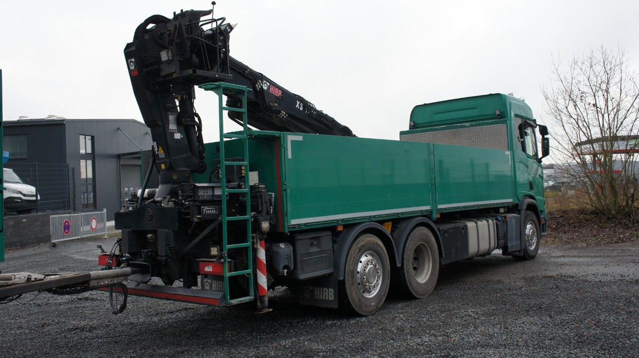 Scania R500 6x2 Baustoffzug Kran HIAB 177 K-2 Pro - Truk flatbed, Truk derek: gambar 4 Scania R500 6x2 Baustoffzug Kran HIAB 177 K-2 Pro - Truk flatbed, Truk derek: gambar 4