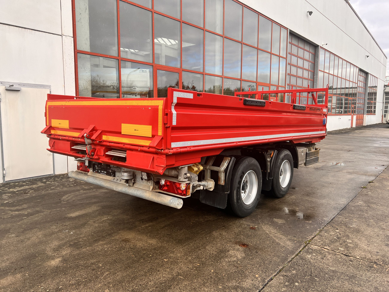 Meiller MZDAL  18 t Tandemkipper Tieflader Schotter- Klappe, neuwertig - Trailer jungkit: gambar 1 Meiller MZDAL  18 t Tandemkipper Tieflader Schotter- Klappe, neuwertig - Trailer jungkit: gambar 1