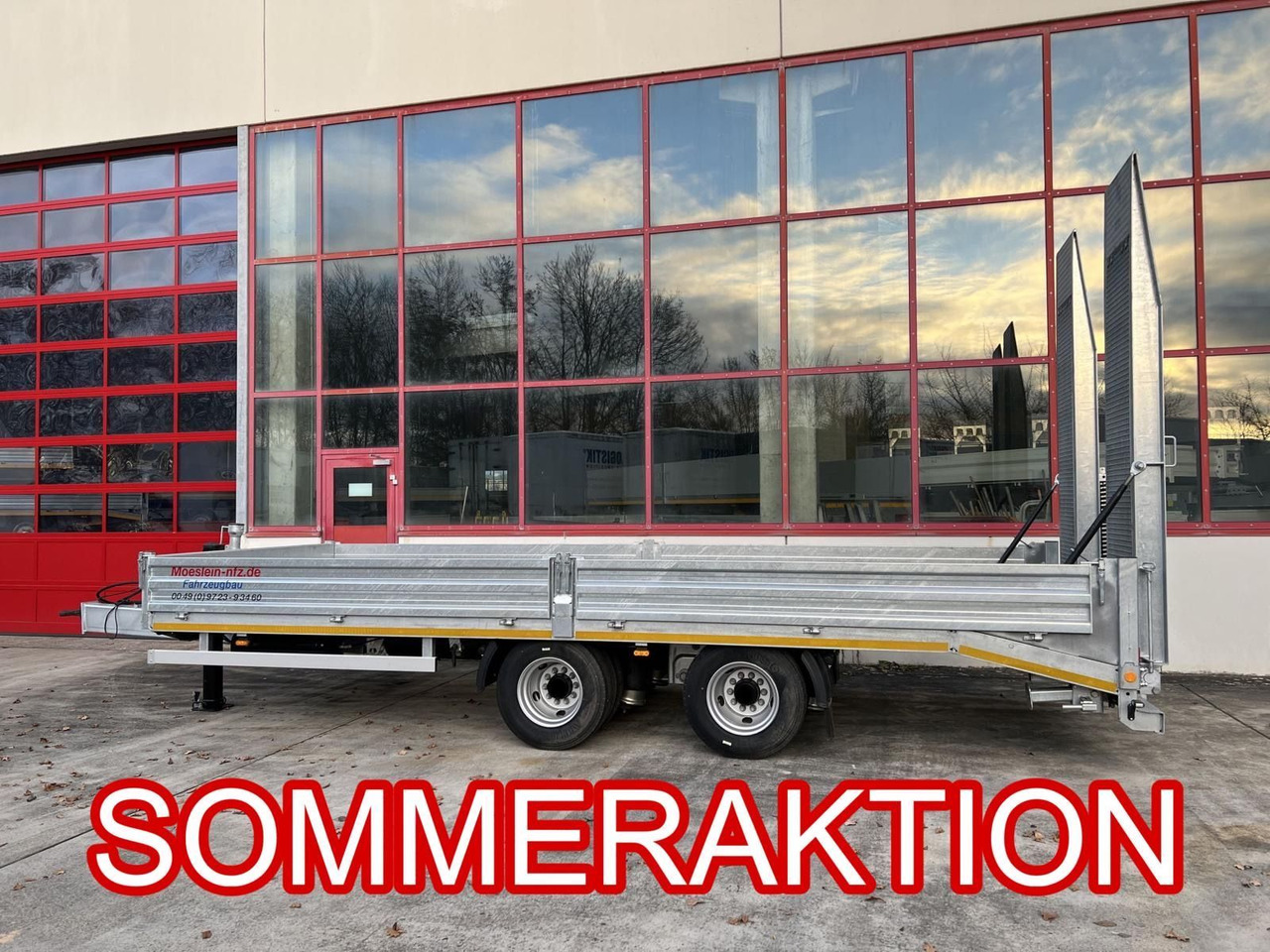 Möslein 19 t Tandemtieflader,Neufahrzeug - Trailer low bed: gambar 1 Möslein 19 t Tandemtieflader,Neufahrzeug - Trailer low bed: gambar 1