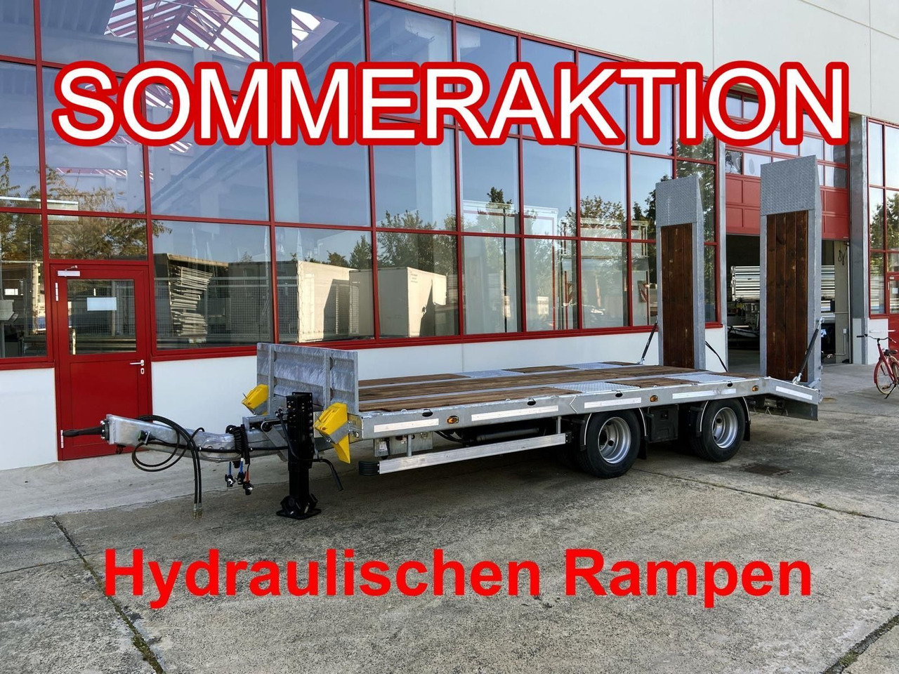 Möslein 21 t Tandemtieflader, hydr. Rampen, NEU - Trailer low bed: gambar 1 Möslein 21 t Tandemtieflader, hydr. Rampen, NEU - Trailer low bed: gambar 1