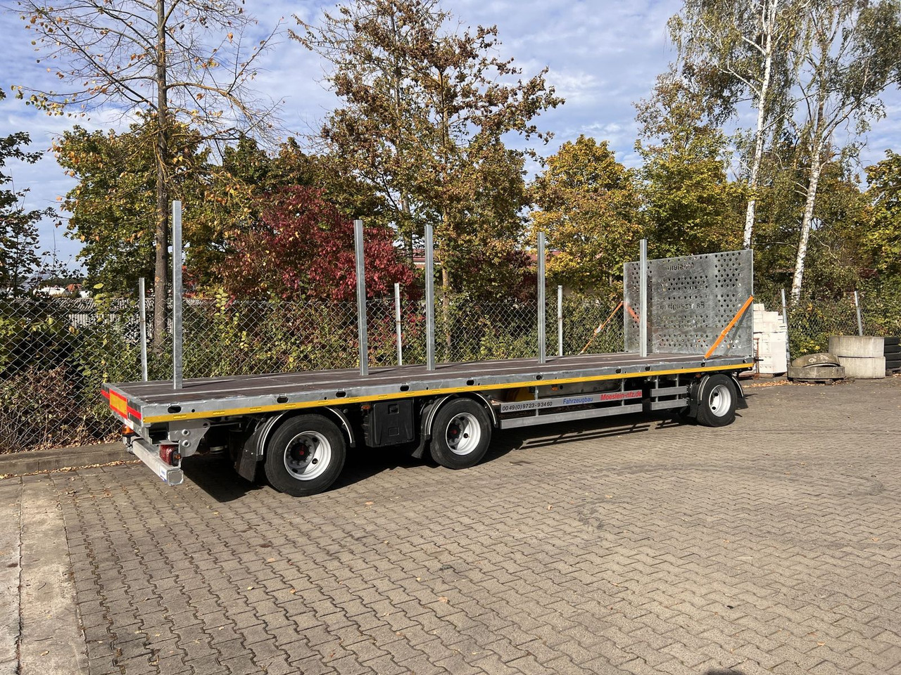 Trailer flatbed Möslein  3 Achs Jumbo- Plato- Anhänger, 10,5 m Ladefläch: gambar 11