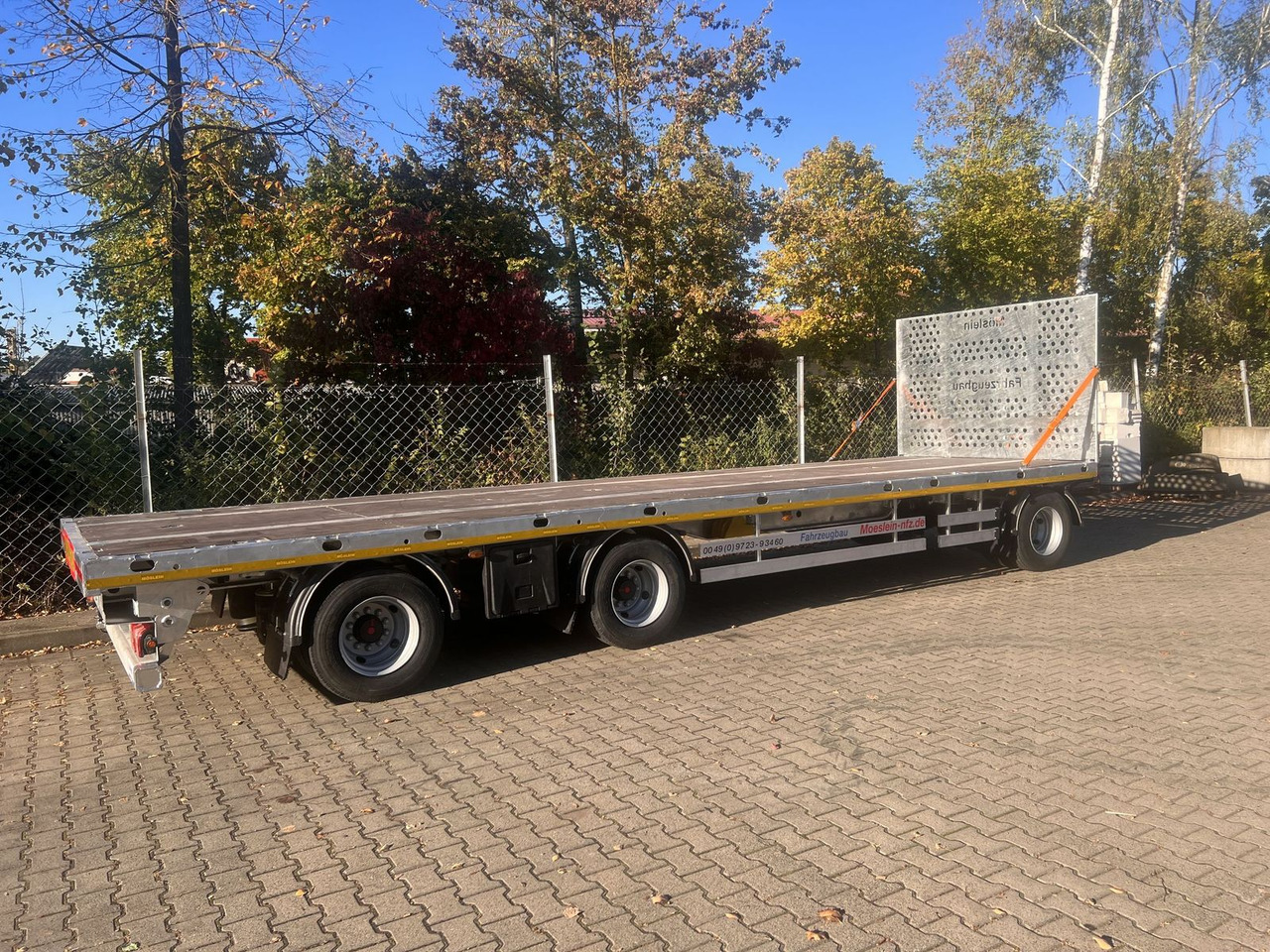 Trailer flatbed Möslein  3 Achs Jumbo- Plato- Anhänger, 10,5 m Ladefläch: gambar 6