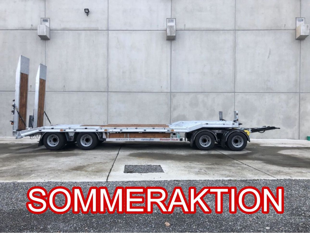 Trailer low bed Möslein 4 Achs Tieflader- Anhänger, Neufahrzeug: gambar 1
