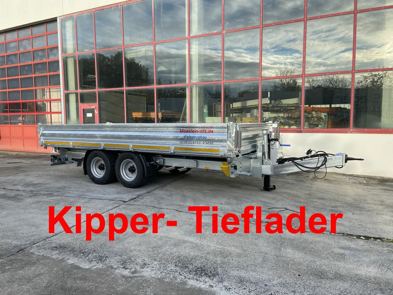 Möslein Kipper Tieflader, Breite Reifen, 5,70 m lang-- - Trailer jungkit: gambar 2 Möslein Kipper Tieflader, Breite Reifen, 5,70 m lang-- - Trailer jungkit: gambar 2
