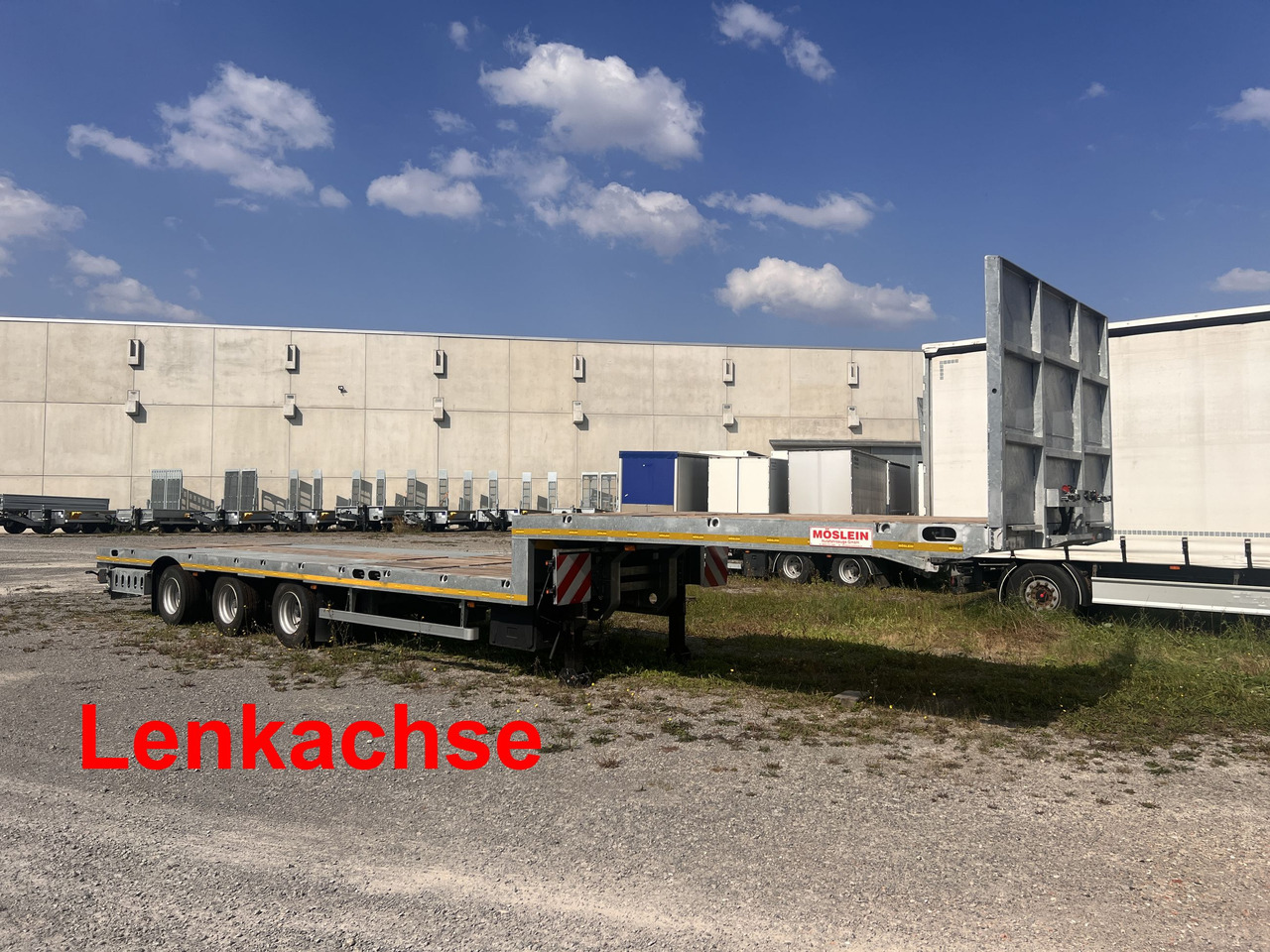 Möslein ST 3 Plato 8,7 3 Achs Satteltieflader Plato 45 t GGfür Fertigteile, Baumaschinen - Semi-trailer low bed: gambar 1 Möslein ST 3 Plato 8,7 3 Achs Satteltieflader Plato 45 t GGfür Fertigteile, Baumaschinen - Semi-trailer low bed: gambar 1