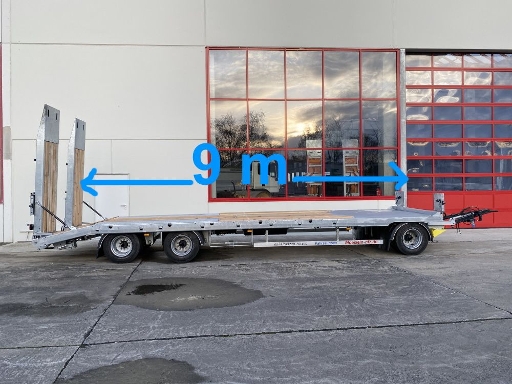 Möslein T 3-9,20 F Blatt 3 Achs Tieflader mit gerader Ladefläche 9 m, Neufahrzeug - Trailer low bed: gambar 1 Möslein T 3-9,20 F Blatt 3 Achs Tieflader mit gerader Ladefläche 9 m, Neufahrzeug - Trailer low bed: gambar 1