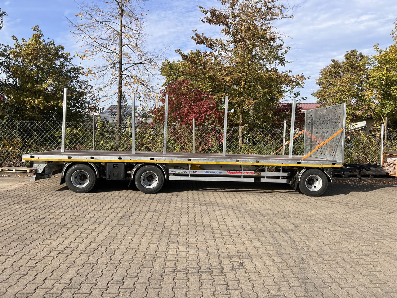 Möslein T 3 Plato 9 m 3 Achs Jumbo- Plato- Anhänger 9 m, Mega - Trailer flatbed: gambar 2 Möslein T 3 Plato 9 m 3 Achs Jumbo- Plato- Anhänger 9 m, Mega - Trailer flatbed: gambar 2