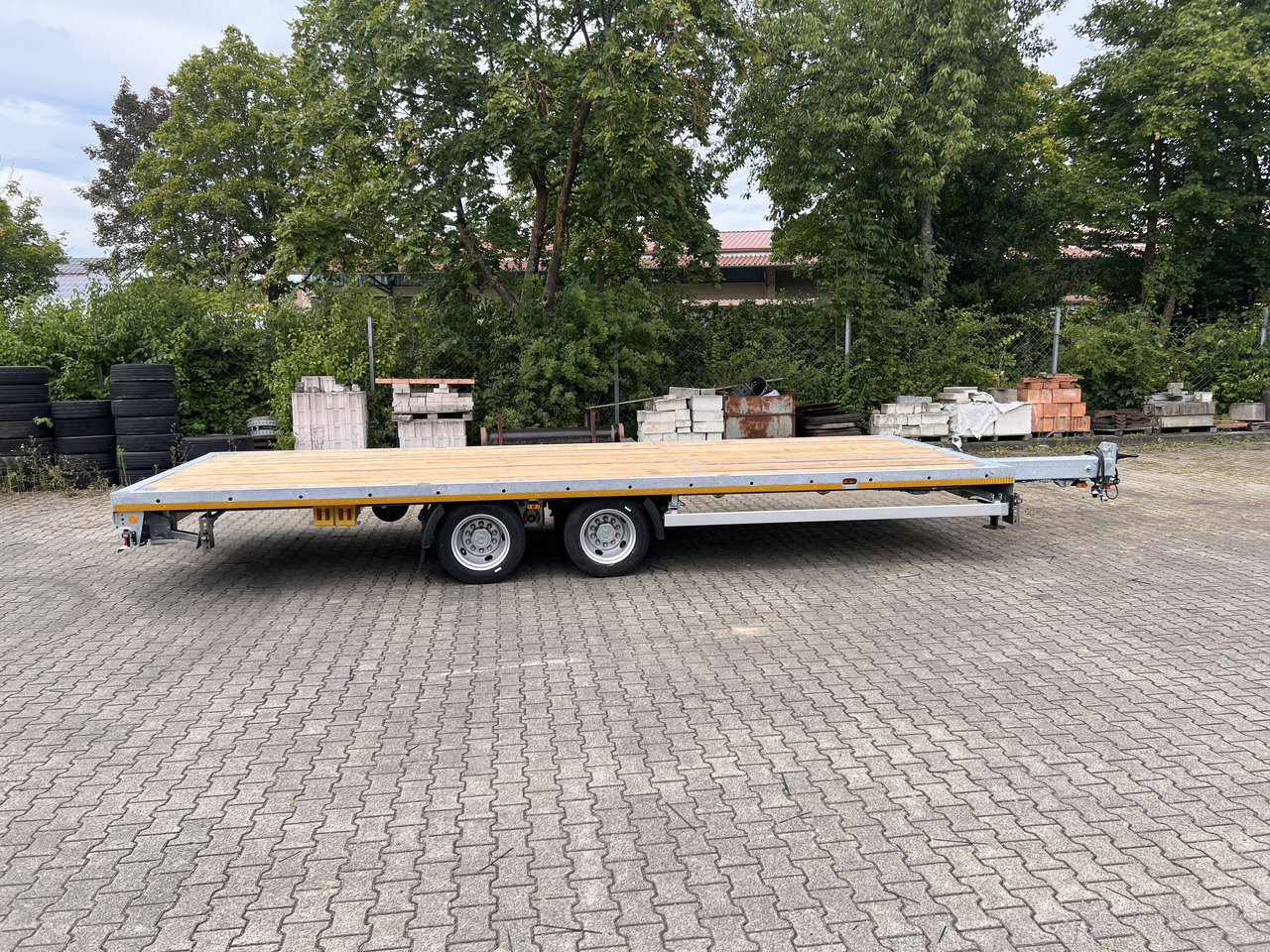 Möslein THT 11 G Ausziehbar  11,9 t Tandemanhänger- Tieflader, ausziehbar - Trailer flatbed: gambar 4 Möslein THT 11 G Ausziehbar  11,9 t Tandemanhänger- Tieflader, ausziehbar - Trailer flatbed: gambar 4