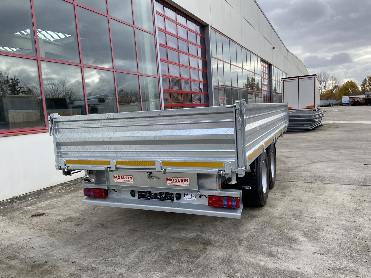 Trailer jungkit baru Möslein TTD 14  5,70 m  14 t Tandem- Kipper Tieflader 5,70 m lang, Breite Reifen-- Neufahrzeug --: gambar 8
