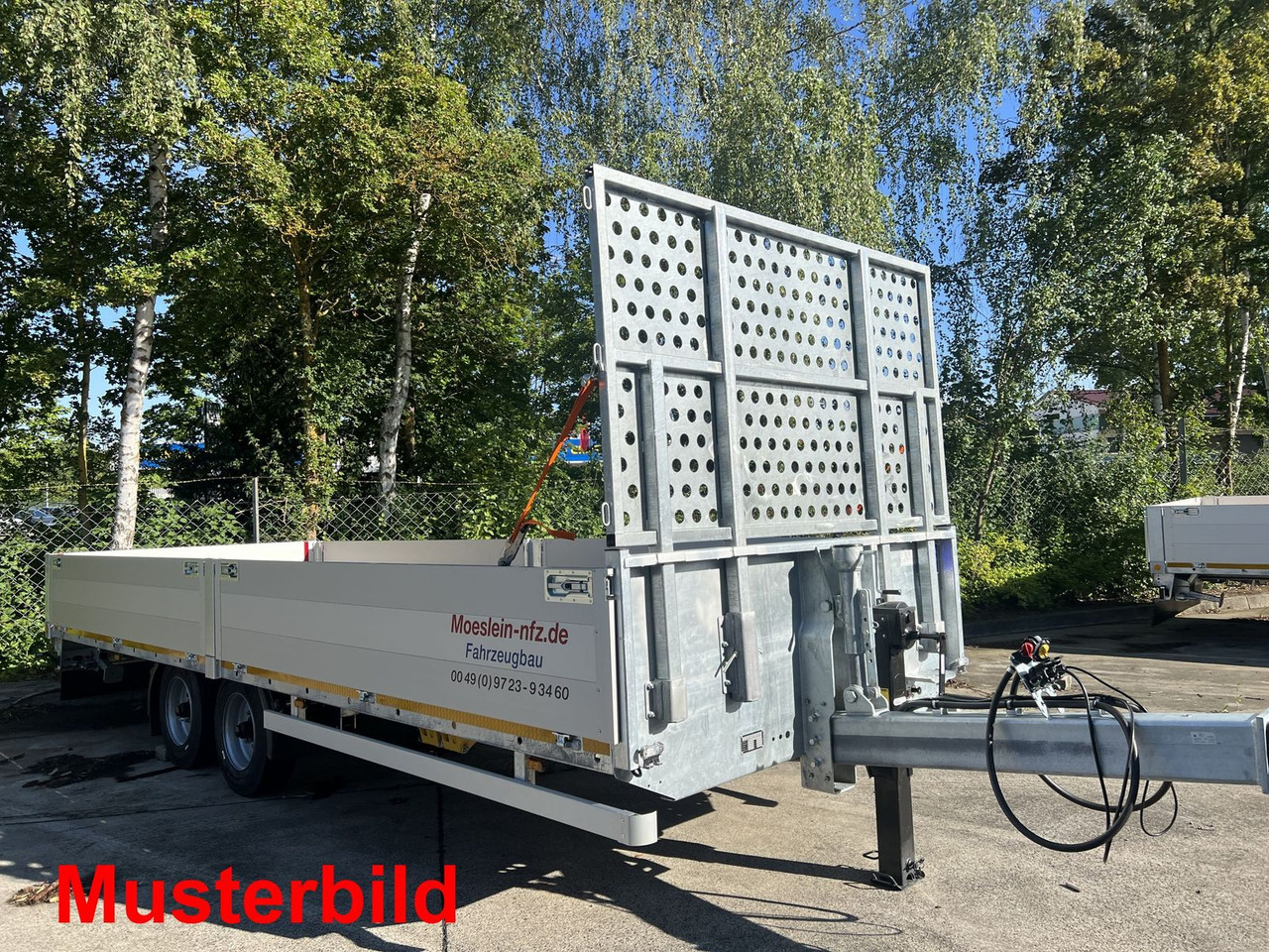 Trailer flatbed Möslein  Tandem- Pritschenanhänger- Tieflader: gambar 16