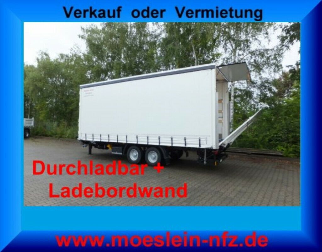 Möslein neuer Planenanhänger, Ladebordwand + Durchladba - Trailer dengan terpal samping: gambar 1 Möslein neuer Planenanhänger, Ladebordwand + Durchladba - Trailer dengan terpal samping: gambar 1