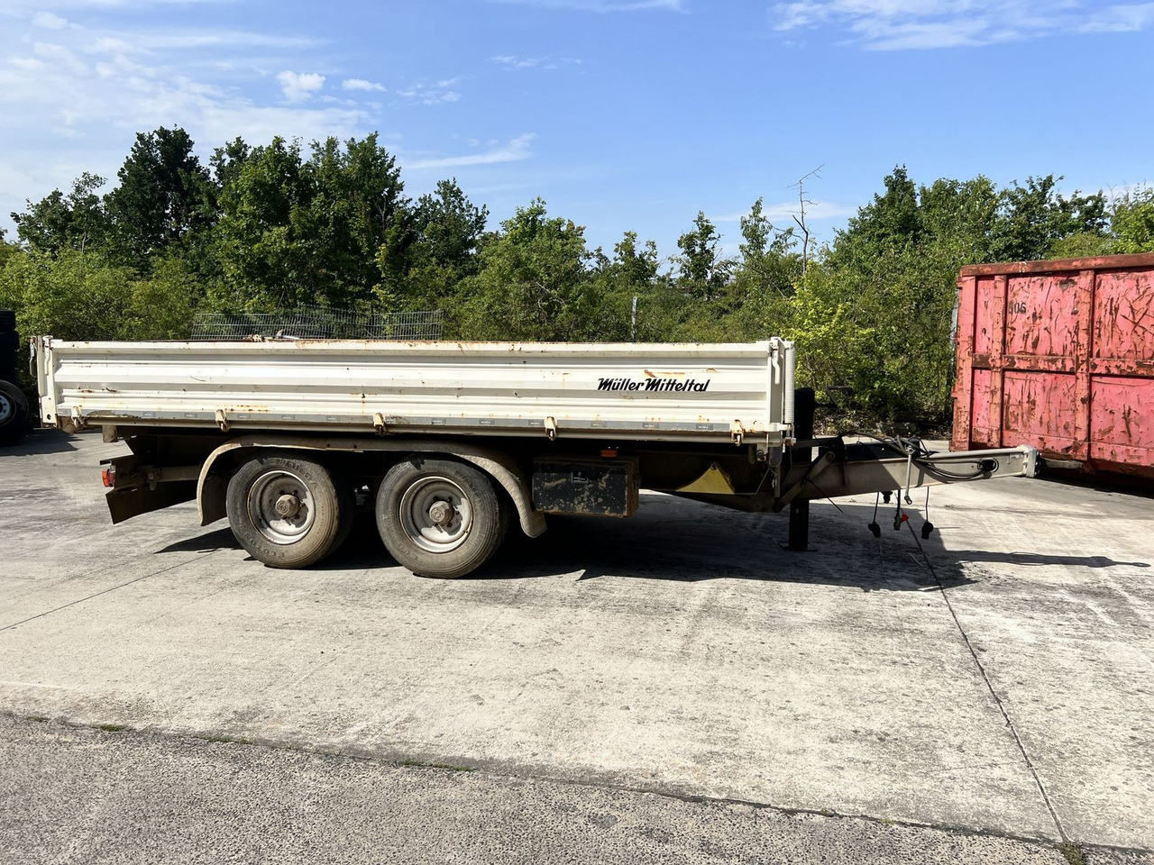 Müller-Mitteltal 13,5 t Tandemkipper- Tieflader - Trailer jungkit: gambar 1 Müller-Mitteltal 13,5 t Tandemkipper- Tieflader - Trailer jungkit: gambar 1