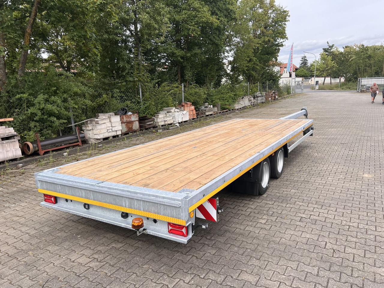 Semi-trailer Möslein  13,9 t Tandemanhänger- Tieflader, ausziehbar: gambar 6