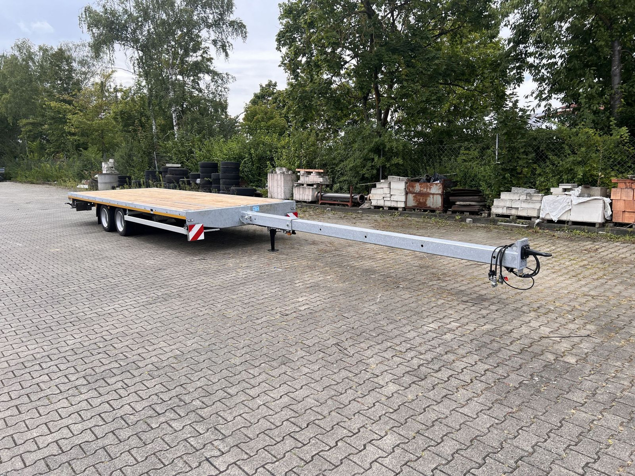 Semi-trailer Möslein  13,9 t Tandemanhänger- Tieflader, ausziehbar: gambar 13