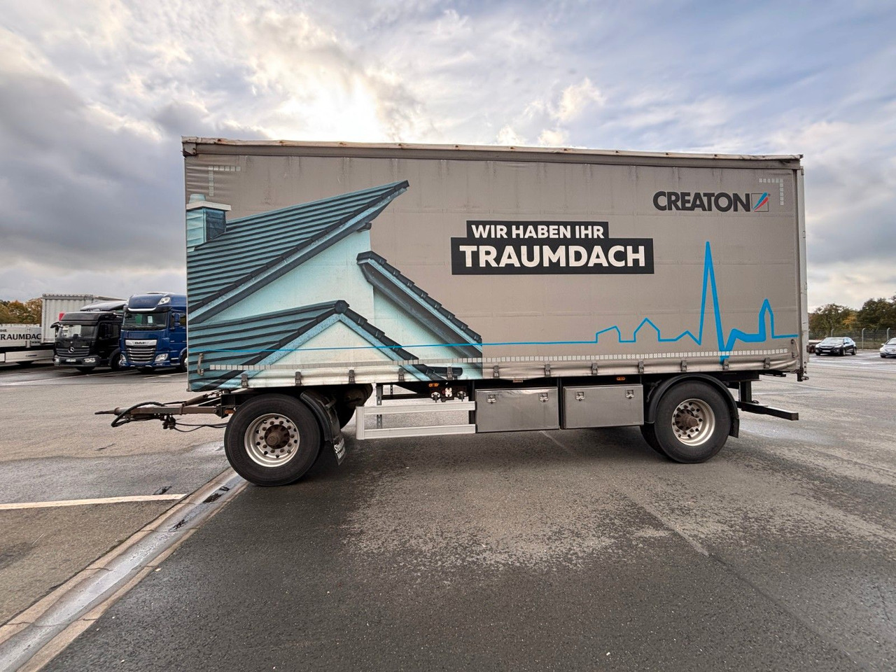 AZP18 Plane + Staplerhalterung - Trailer dengan terpal samping: gambar 1 AZP18 Plane + Staplerhalterung - Trailer dengan terpal samping: gambar 1