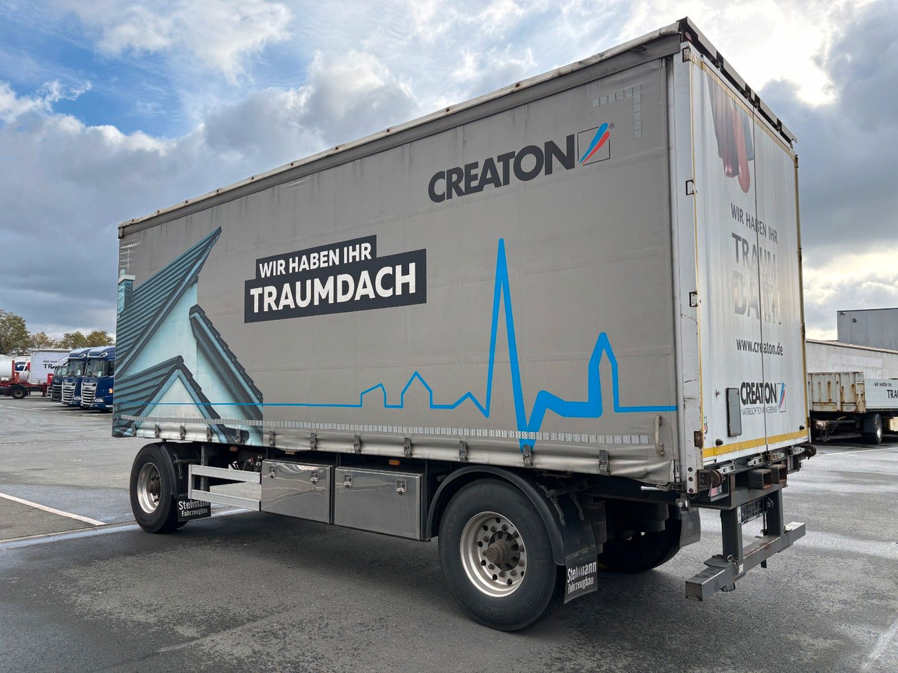 AZP18 Plane + Staplerhalterung - Trailer dengan terpal samping: gambar 2 AZP18 Plane + Staplerhalterung - Trailer dengan terpal samping: gambar 2