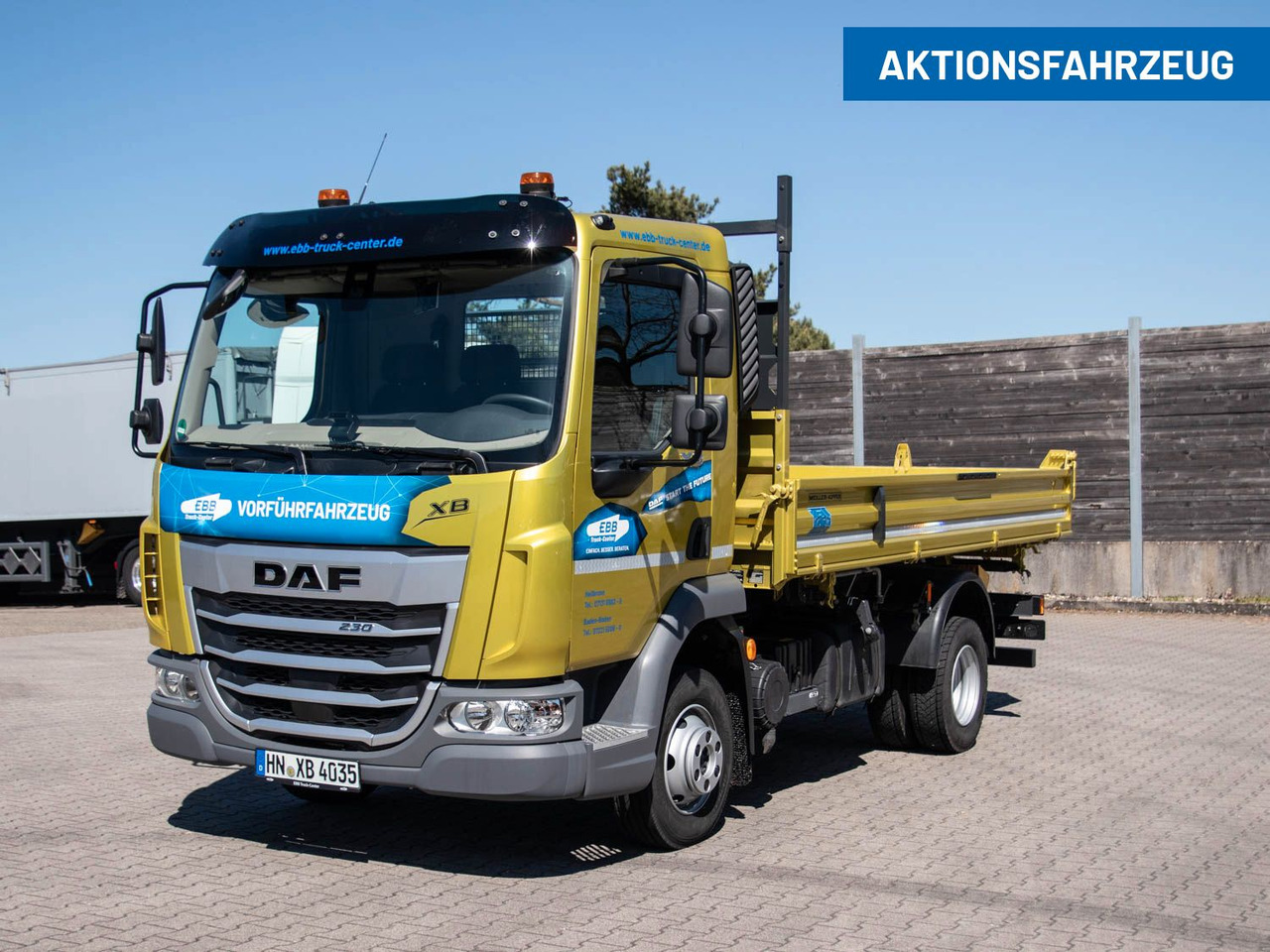 Truk jungkit DAF XB 230 7,5t Meiller Kipper: gambar 1
