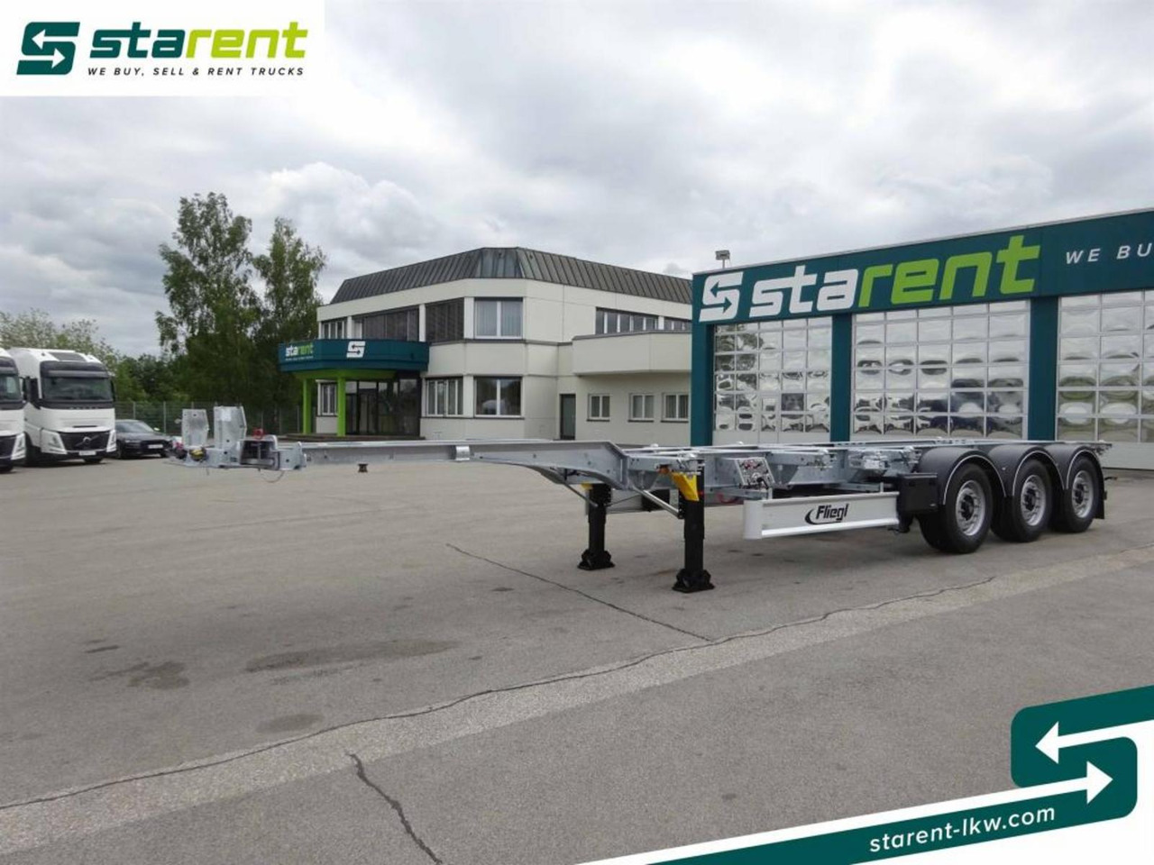 Fliegl Containerchassis ADR 1x20/2x20/1x30/1x40/1x45 - Semi-trailer sasis: gambar 1 Fliegl Containerchassis ADR 1x20/2x20/1x30/1x40/1x45 - Semi-trailer sasis: gambar 1