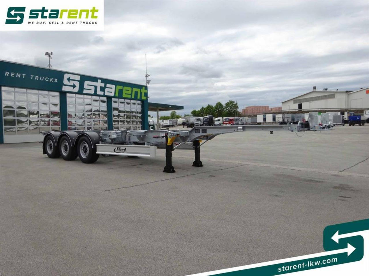 Fliegl Containerchassis ADR 1x20/2x20/1x30/1x40/1x45 - Semi-trailer sasis: gambar 3 Fliegl Containerchassis ADR 1x20/2x20/1x30/1x40/1x45 - Semi-trailer sasis: gambar 3