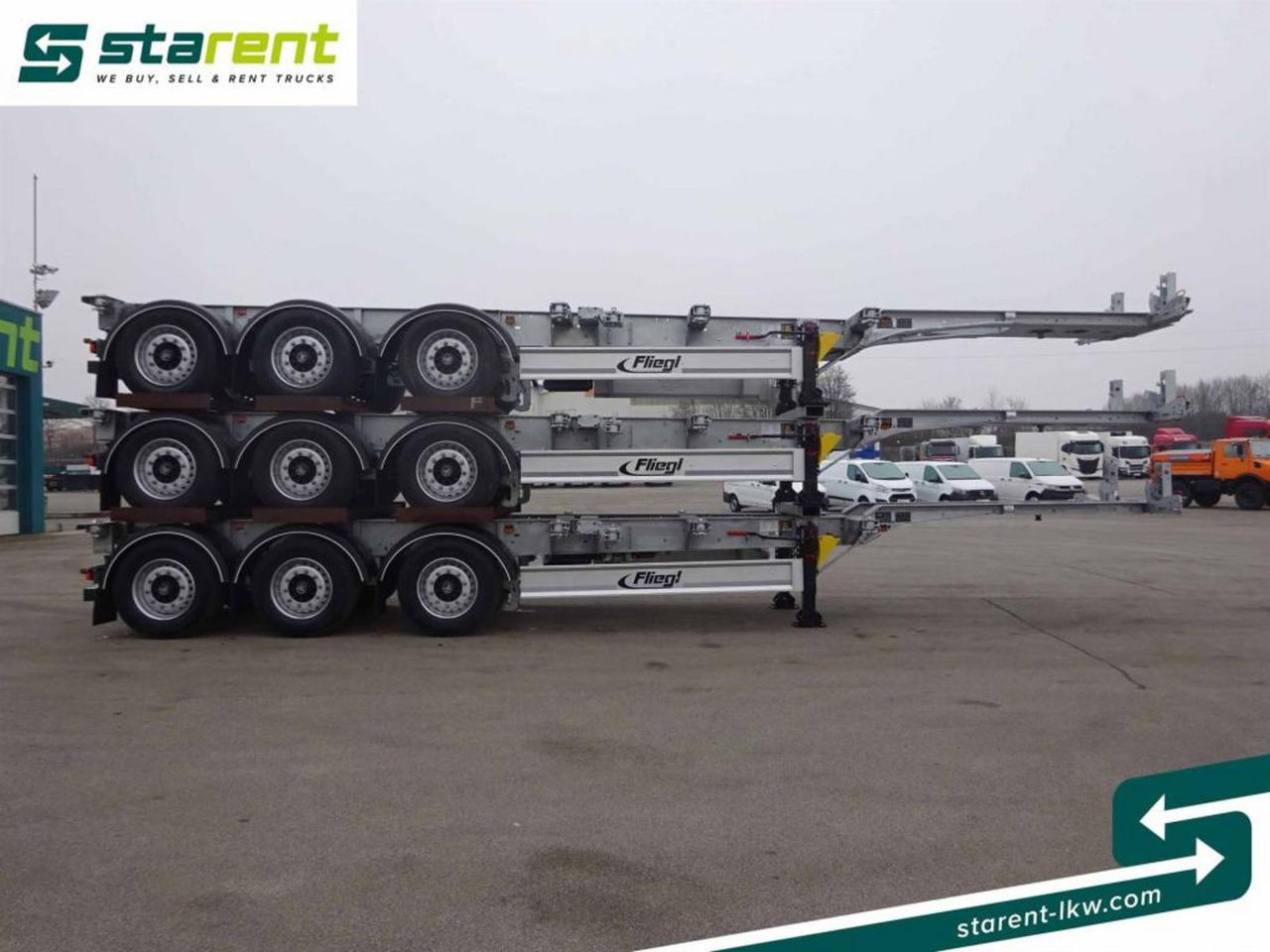 Fliegl Containerchassis ADR 1x20/2x20/1x30/1x40/1x45 - Semi-trailer sasis: gambar 4 Fliegl Containerchassis ADR 1x20/2x20/1x30/1x40/1x45 - Semi-trailer sasis: gambar 4