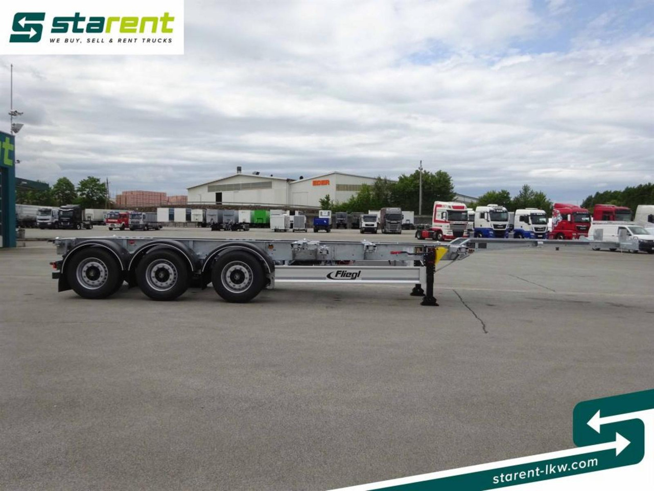 Fliegl Containerchassis ADR 1x20/2x20/1x30/1x40/1x45 - Semi-trailer sasis: gambar 4 Fliegl Containerchassis ADR 1x20/2x20/1x30/1x40/1x45 - Semi-trailer sasis: gambar 4