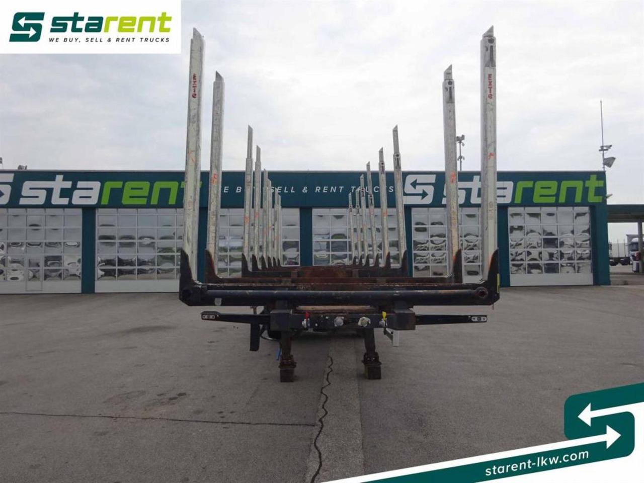 Hangler Holzrungen Auflieger Exte Rungen Lift-A Lenkachse - Semi-trailer pengangkut kayu: gambar 2 Hangler Holzrungen Auflieger Exte Rungen Lift-A Lenkachse - Semi-trailer pengangkut kayu: gambar 2