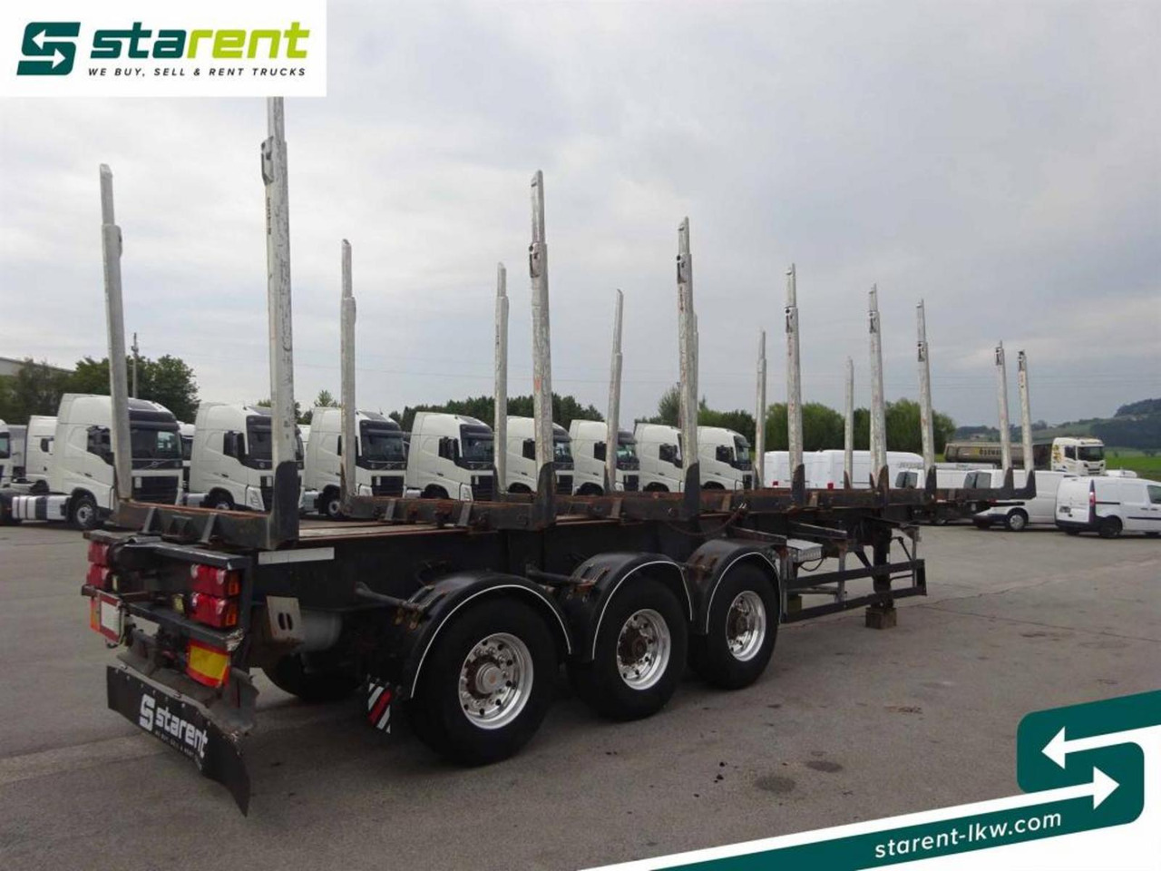 Hangler Holzrungen Auflieger Exte Rungen Lift-A Lenkachse - Semi-trailer pengangkut kayu: gambar 5 Hangler Holzrungen Auflieger Exte Rungen Lift-A Lenkachse - Semi-trailer pengangkut kayu: gambar 5