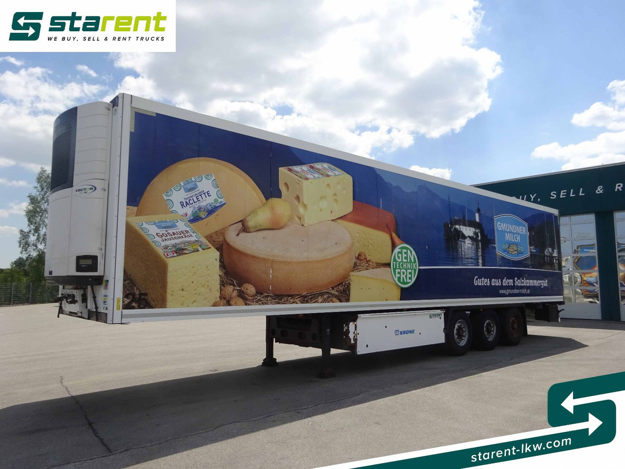 Krone Thermotrailer, Carrier Vector 1950 MT°, 3 Zonen - Semi-trailer berpendingin: gambar 1 Krone Thermotrailer, Carrier Vector 1950 MT°, 3 Zonen - Semi-trailer berpendingin: gambar 1