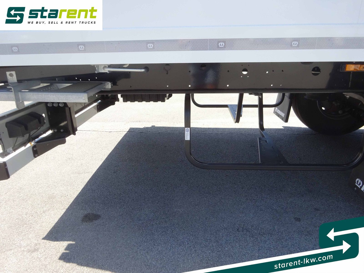 Semi-trailer kotak tertutup Krone Tiefkühler Carrier Vector 1550, Liftachse: gambar 22