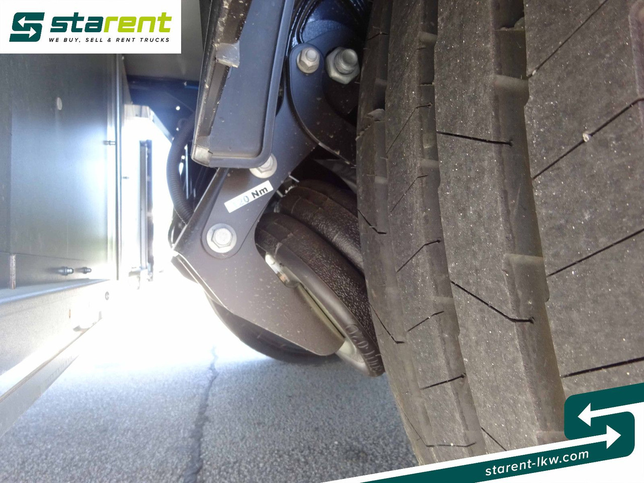 Semi-trailer kotak tertutup Krone Tiefkühler Carrier Vector 1550, Liftachse: gambar 23