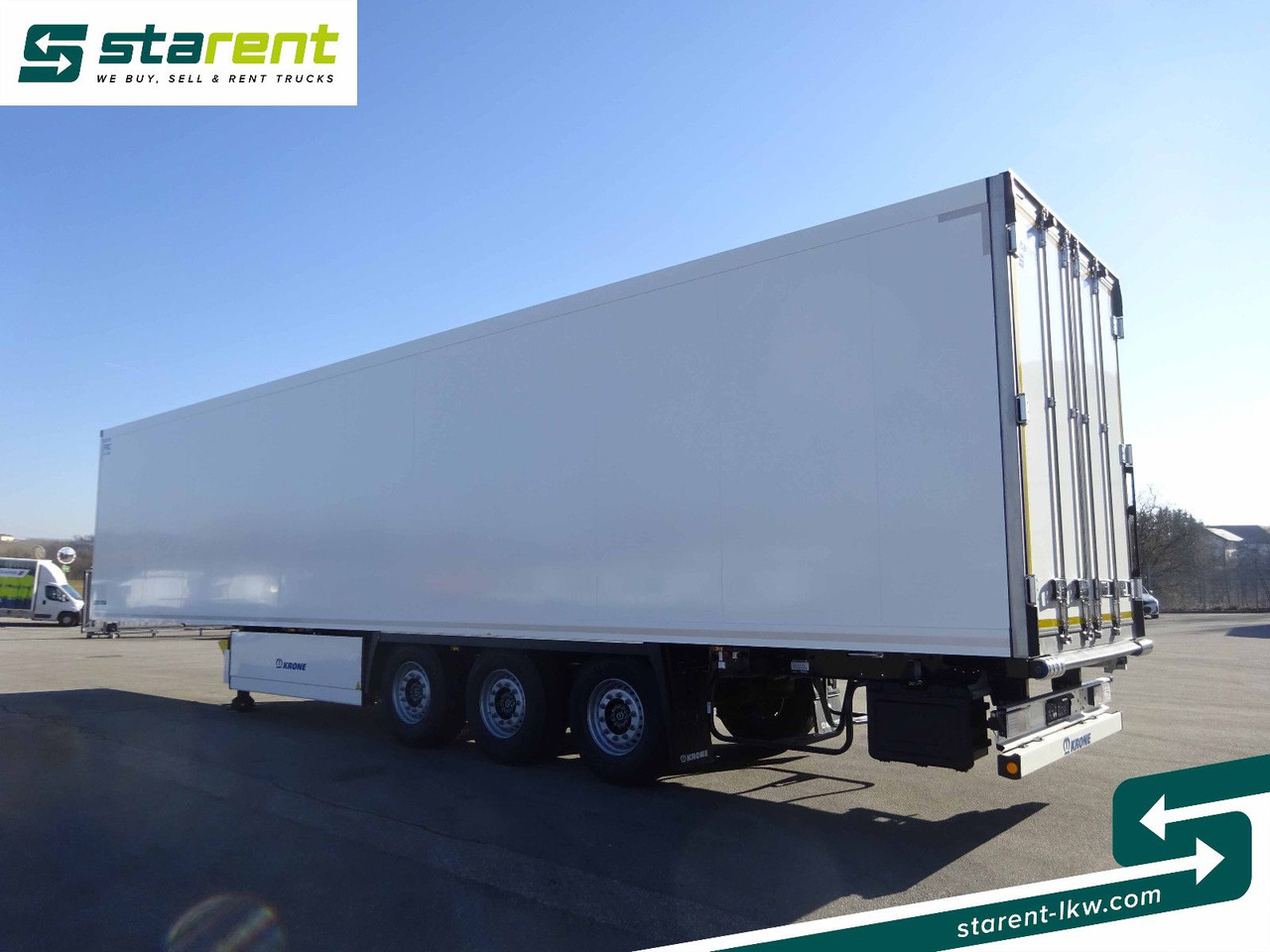 Semi-trailer kotak tertutup Krone Tiefkühler Carrier Vector 1550, Liftachse: gambar 7