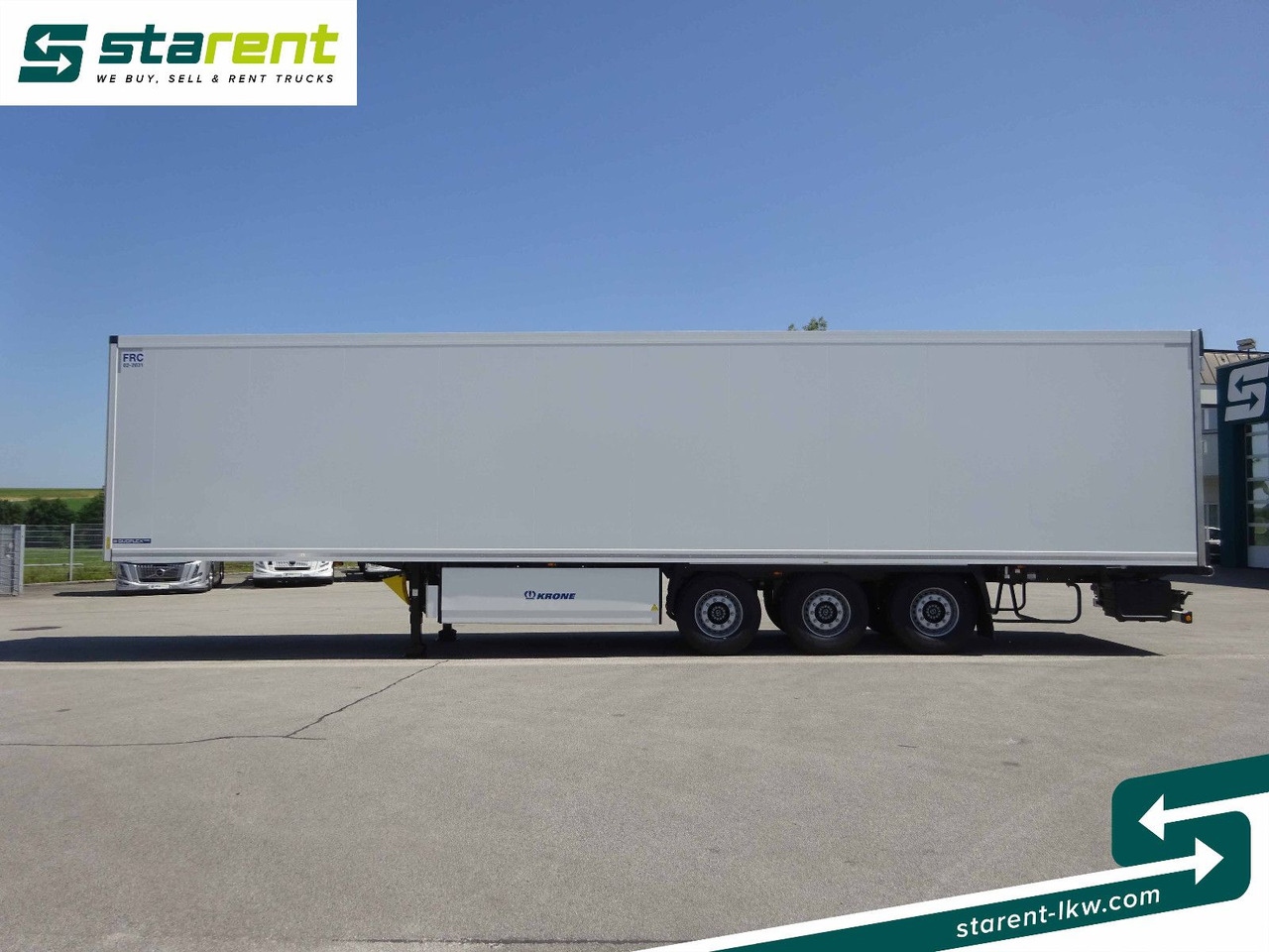 Semi-trailer kotak tertutup Krone Tiefkühler Carrier Vector 1550, Liftachse: gambar 8