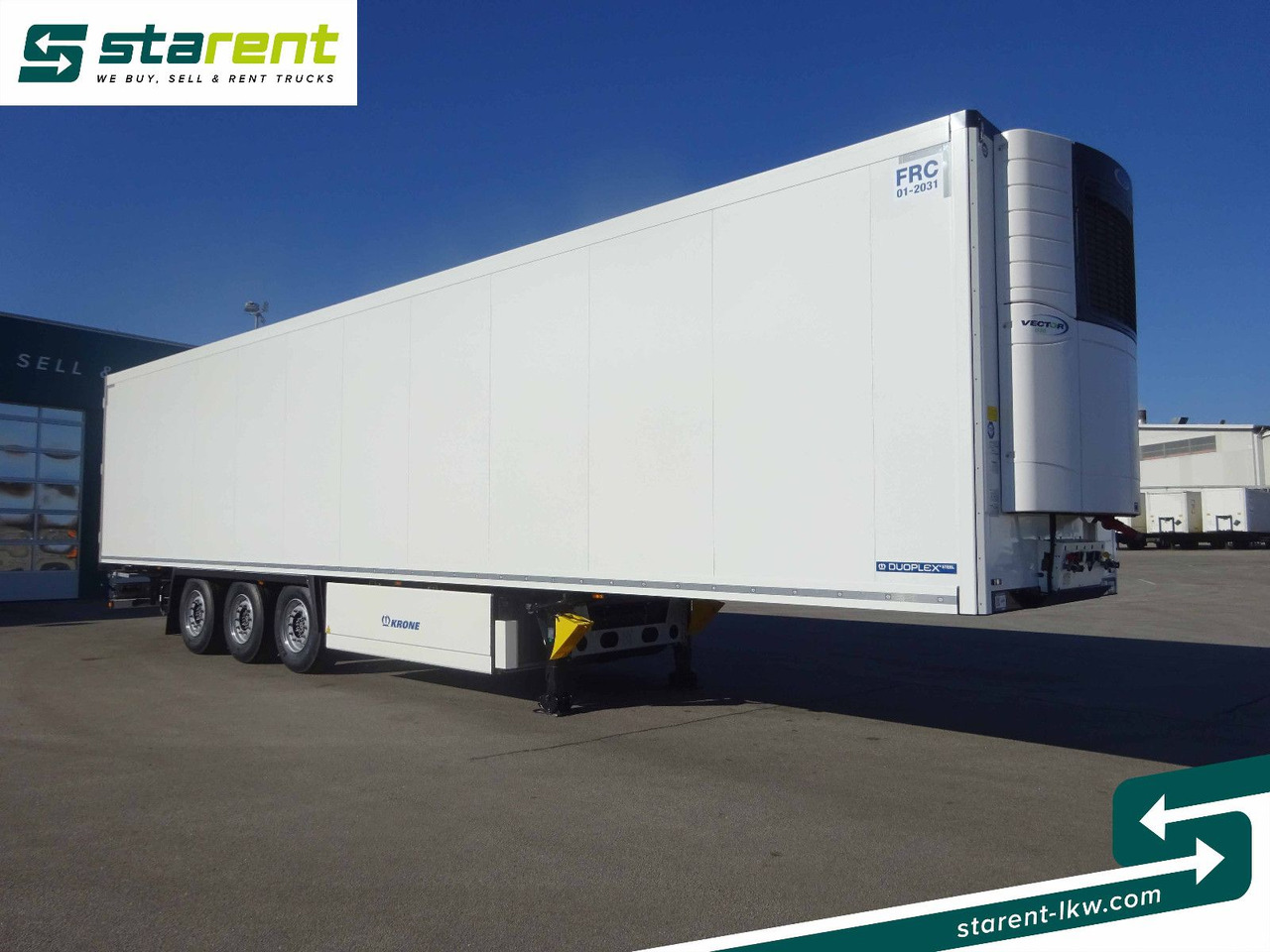 Krone Tiefkühler Carrier Vector 1550, Liftachse - Semi-trailer kotak tertutup: gambar 3 Krone Tiefkühler Carrier Vector 1550, Liftachse - Semi-trailer kotak tertutup: gambar 3