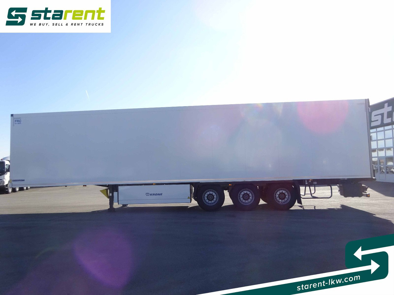 Semi-trailer kotak tertutup Krone Tiefkühler Carrier Vector 1550, Liftachse: gambar 8