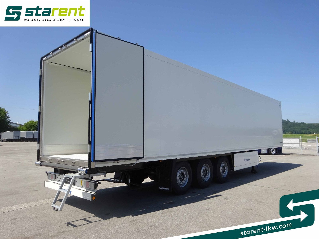 Semi-trailer kotak tertutup Krone Tiefkühler Carrier Vector 1550, Liftachse: gambar 10