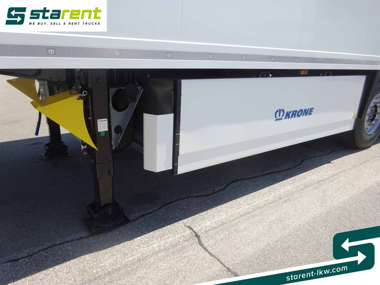 Semi-trailer kotak tertutup Krone Tiefkühler Carrier Vector 1550, Liftachse: gambar 20