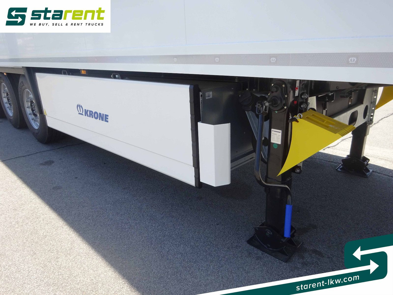 Semi-trailer kotak tertutup Krone Tiefkühler Carrier Vector 1550, Liftachse: gambar 19