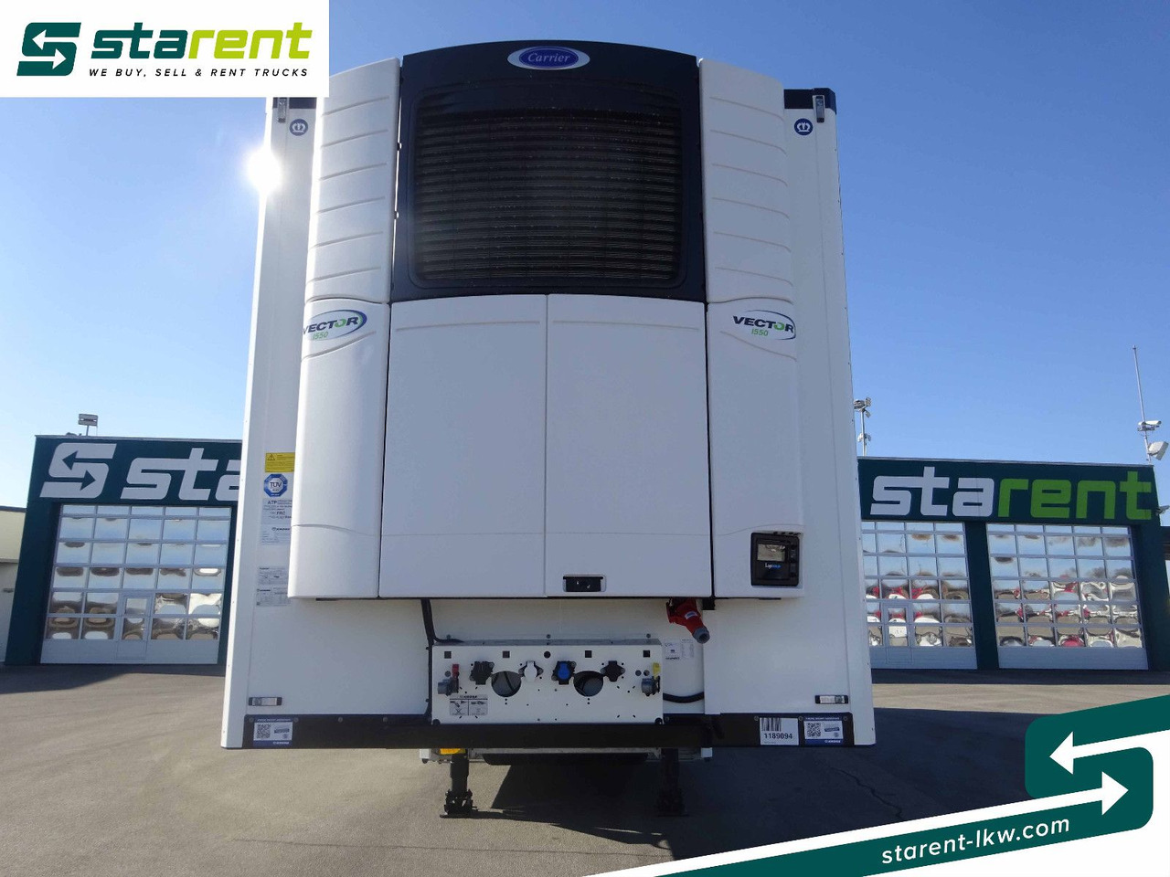Krone Tiefkühler Carrier Vector 1550, Liftachse - Semi-trailer kotak tertutup: gambar 2 Krone Tiefkühler Carrier Vector 1550, Liftachse - Semi-trailer kotak tertutup: gambar 2