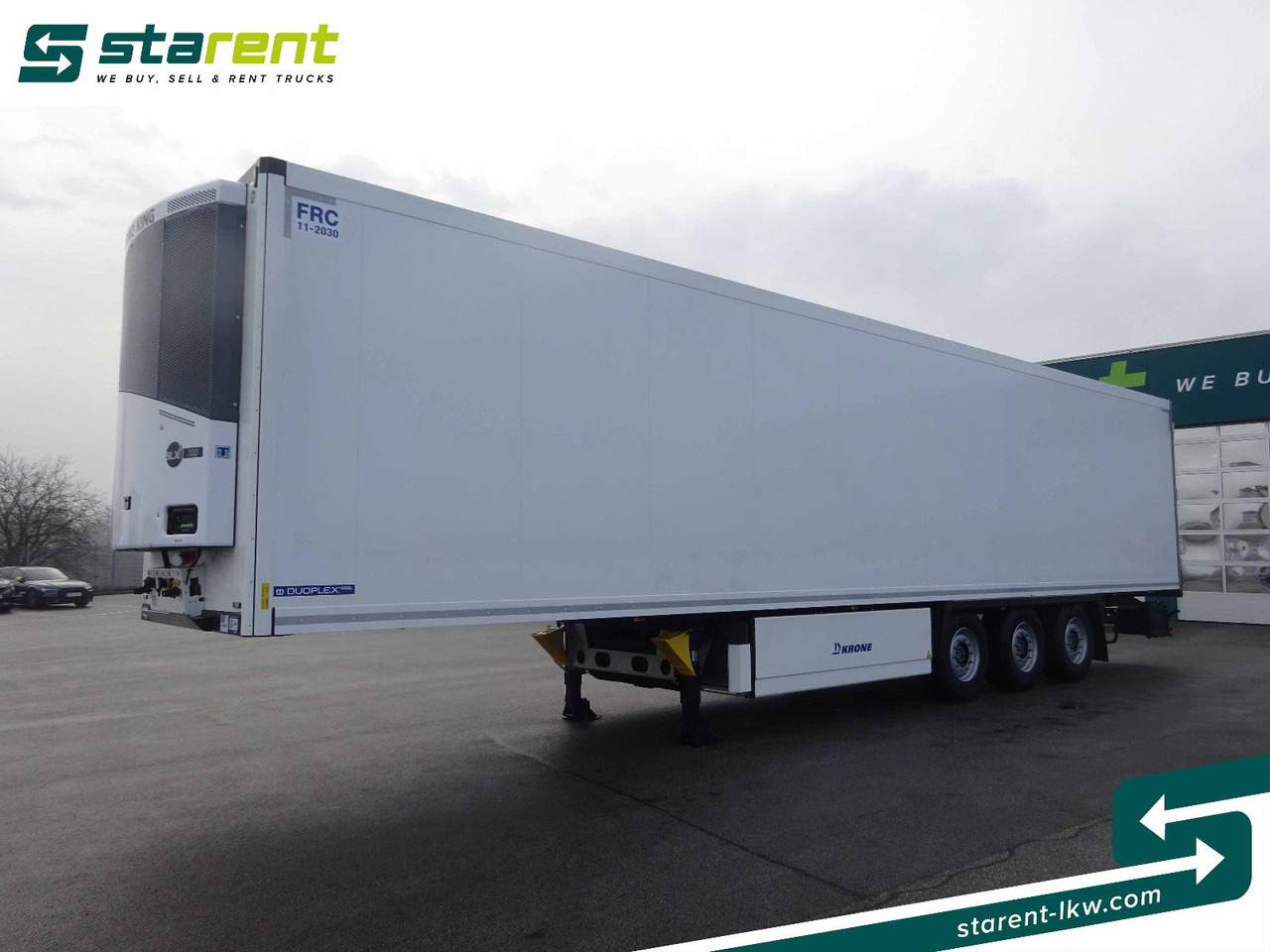 Krone Tiefkühler TK SLXi300 Doppelstock Blumenbreit - Semi-trailer kotak tertutup: gambar 1 Krone Tiefkühler TK SLXi300 Doppelstock Blumenbreit - Semi-trailer kotak tertutup: gambar 1