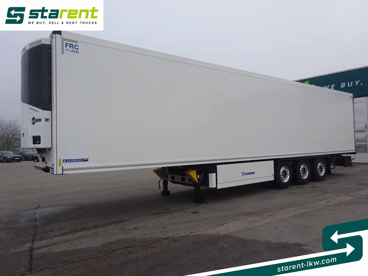 Krone Tiefkühler TK SLXi300 Doppelstock Blumenbreit - Semi-trailer kotak tertutup: gambar 1 Krone Tiefkühler TK SLXi300 Doppelstock Blumenbreit - Semi-trailer kotak tertutup: gambar 1