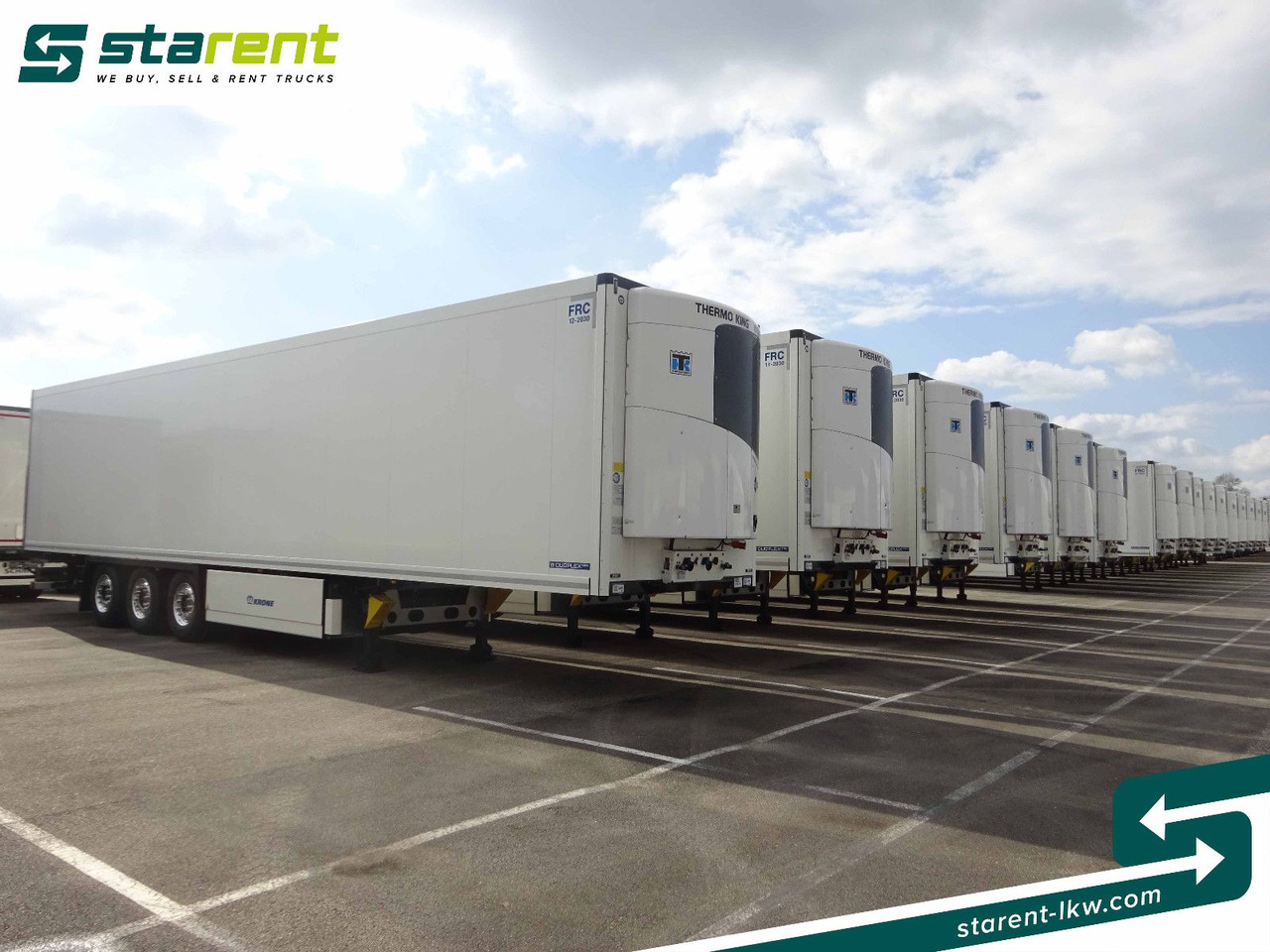 Krone Tiefkühler TK SLXi300 Doppelstock Blumenbreit - Semi-trailer berpendingin: gambar 1 Krone Tiefkühler TK SLXi300 Doppelstock Blumenbreit - Semi-trailer berpendingin: gambar 1