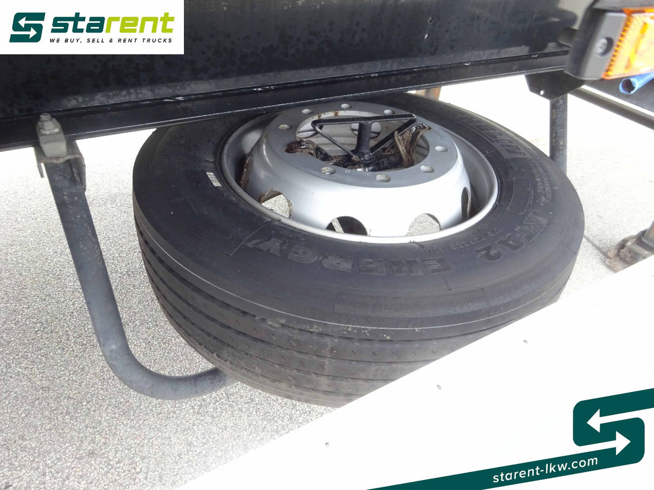 Semi-trailer kotak tertutup Krone Trockenfrachtkoffer, Dautel LBW 2.500 KG: gambar 23