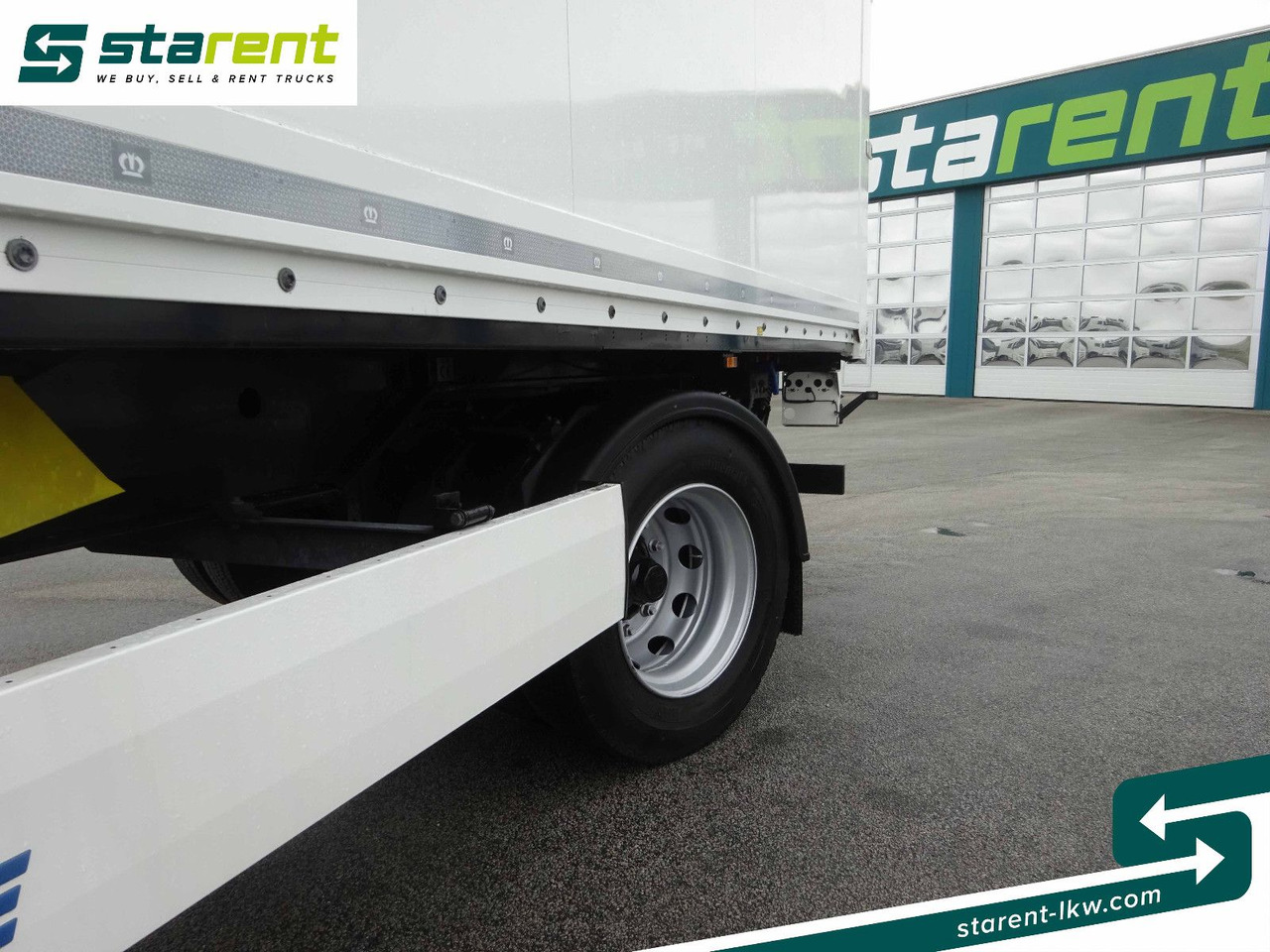 Semi-trailer kotak tertutup Krone Trockenfrachtkoffer, Dautel LBW 2.500 KG: gambar 26