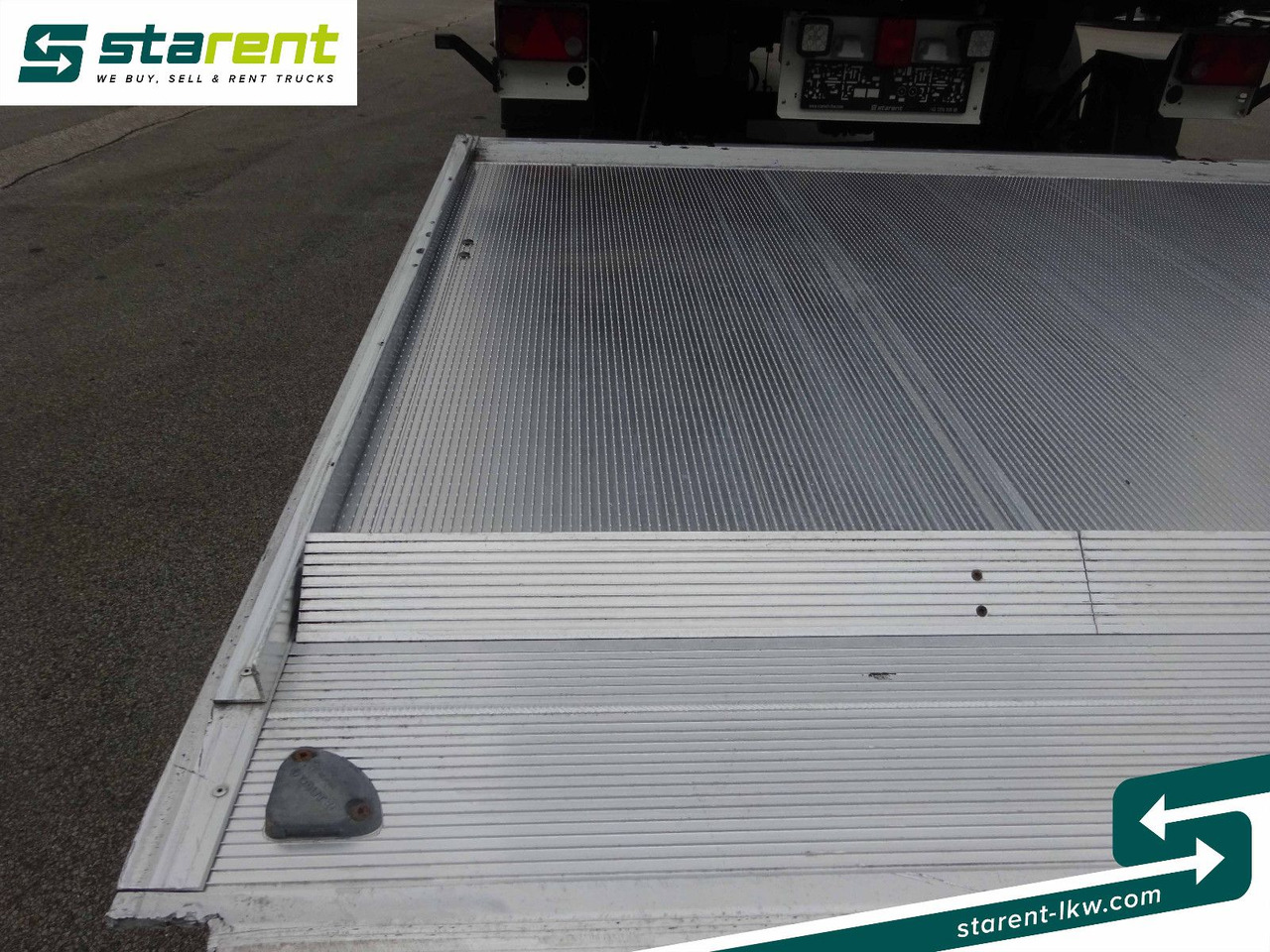 Semi-trailer kotak tertutup Krone Trockenfrachtkoffer, Dautel LBW 2.500 KG: gambar 11