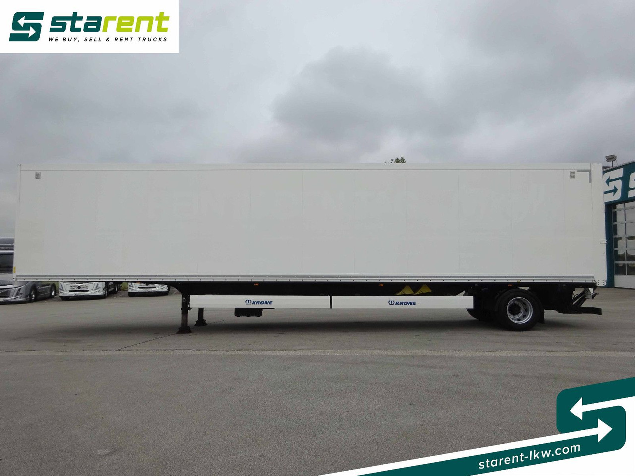 Semi-trailer kotak tertutup Krone Trockenfrachtkoffer, Dautel LBW 2.500 KG: gambar 8