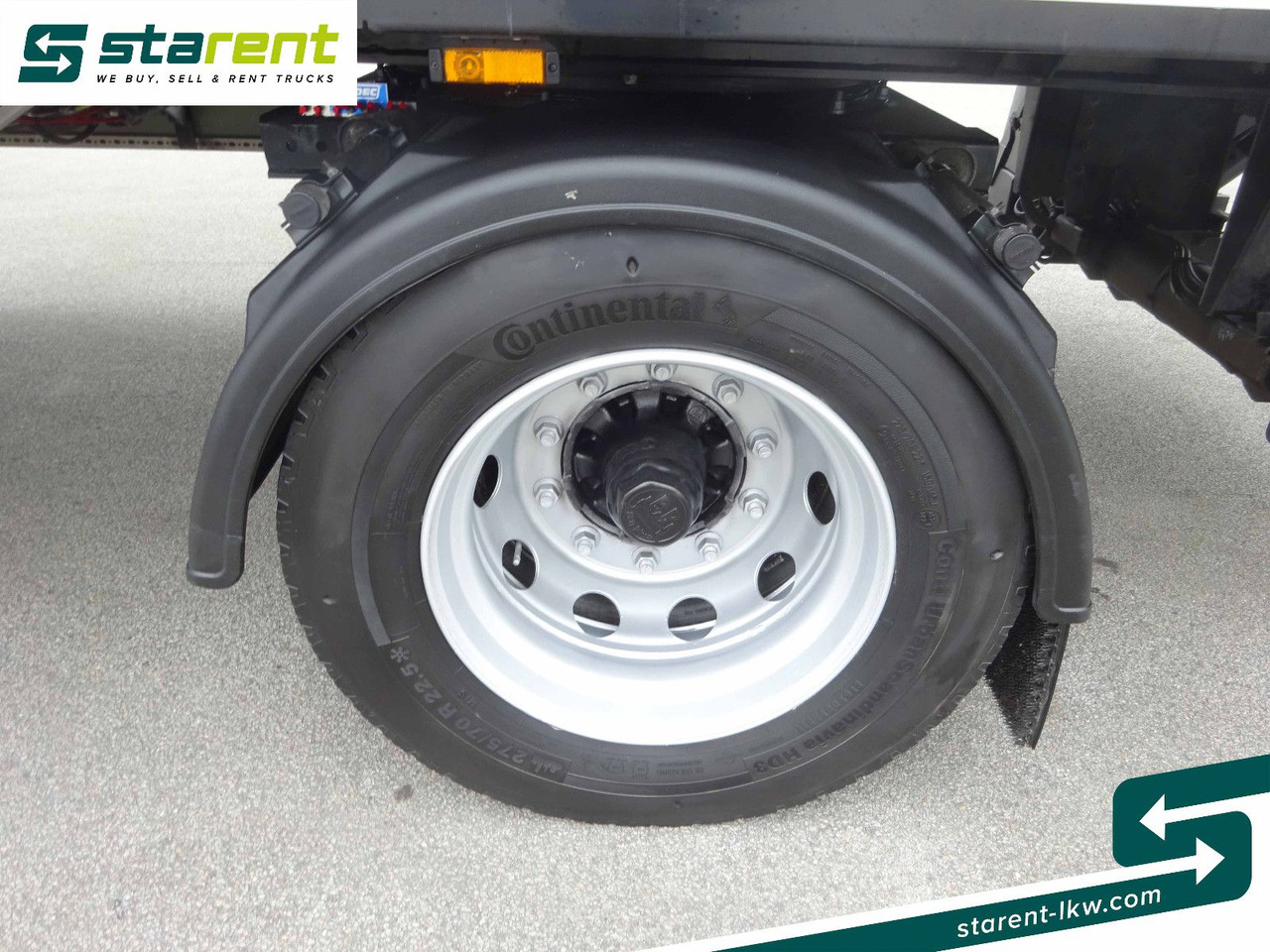 Semi-trailer kotak tertutup Krone Trockenfrachtkoffer, Dautel LBW 2.500 KG: gambar 27