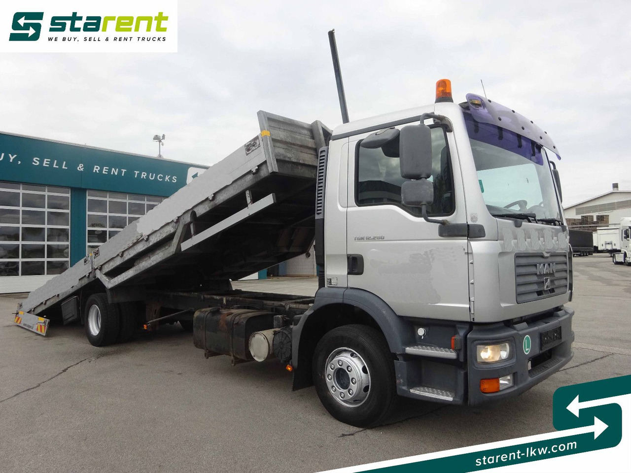 MAN TGM 12.280, Fahrzeugtransporter, kippbar - Mobil derek: gambar 2 MAN TGM 12.280, Fahrzeugtransporter, kippbar - Mobil derek: gambar 2