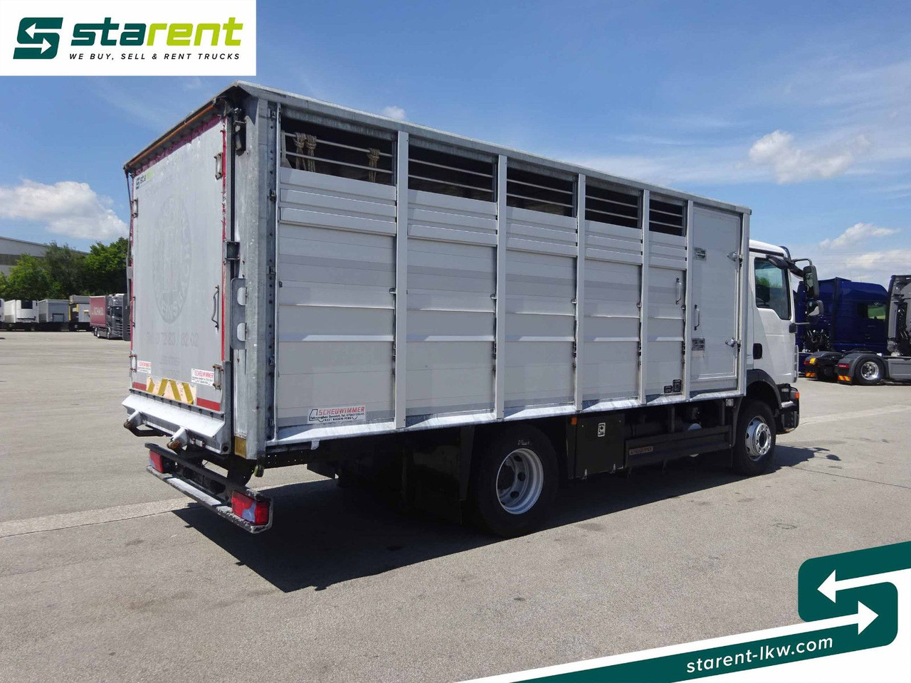 MAN TGM 15.290 Viehtransporter, Scheuwimmer Aufbau - Truk pengangkut kuda: gambar 5 MAN TGM 15.290 Viehtransporter, Scheuwimmer Aufbau - Truk pengangkut kuda: gambar 5